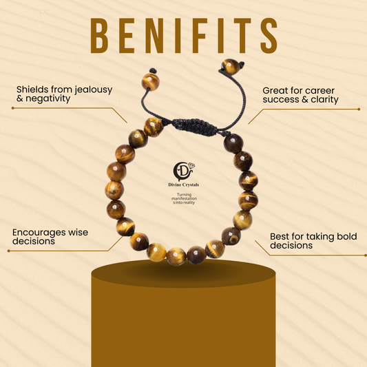 Tiger Eye Macrame Bracelets