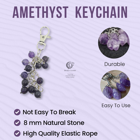 Amethyst Keychain