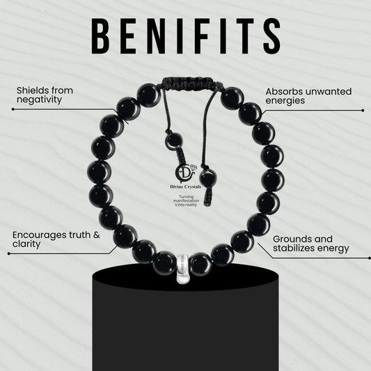 Black Obsidian Macrame Bracelets