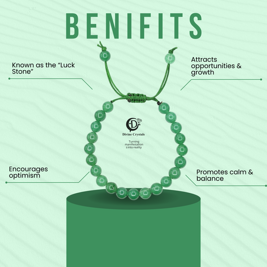 Green Aventurine Macrame Bracelet