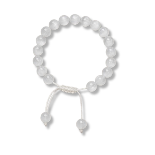 Selenite Macrame Bracelet