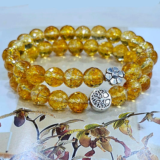 Citrine faceted